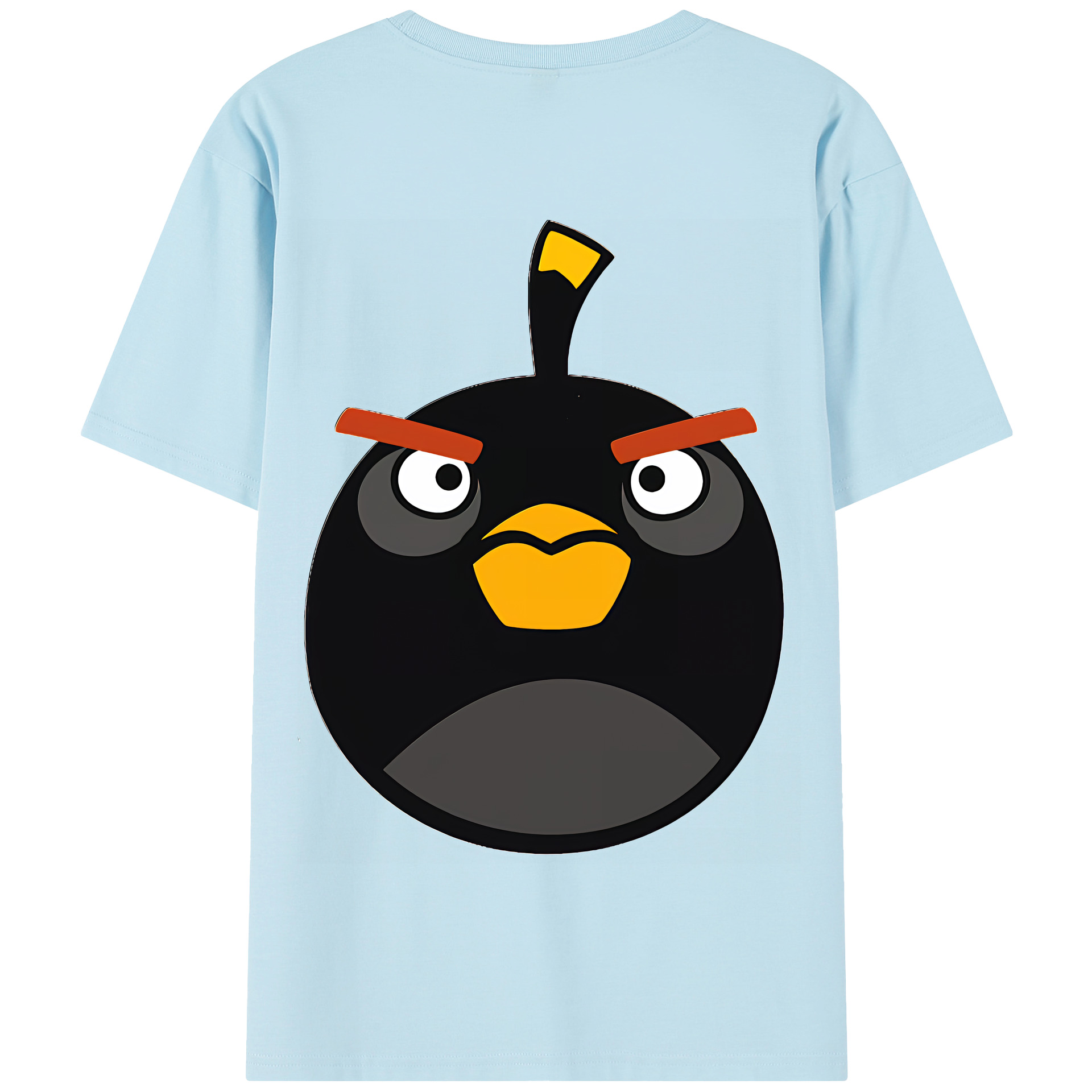 （画像用） Angry Birds アングリーバード 綿100％半袖Tシャツ（背面プリント）